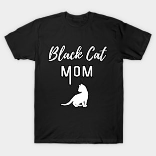 Black Cat Mom Lover T-Shirt